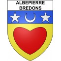 Albepierre-Bredons 15 ville sticker blason écusson autocollant adhésif