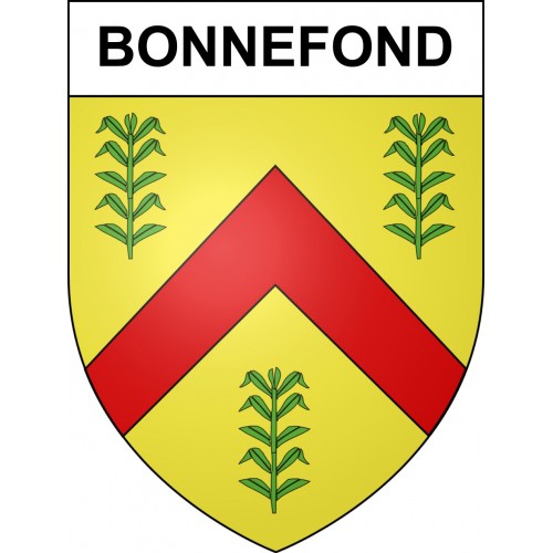 Bonnefond 19 ville sticker blason écusson autocollant adhésif