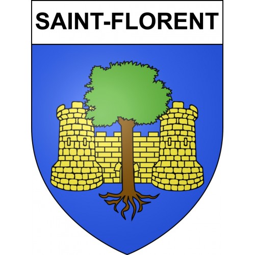 Stickers coat of arms Saint-Florent adhesive sticker