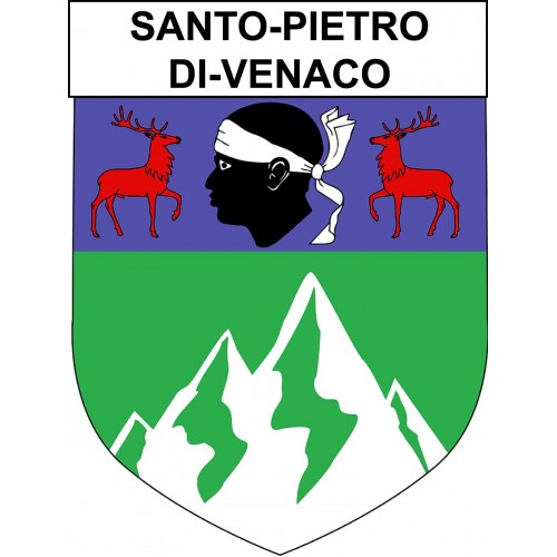 Santo-Pietro-di-Venaco 20 ville sticker blason écusson autocollant adhésif
