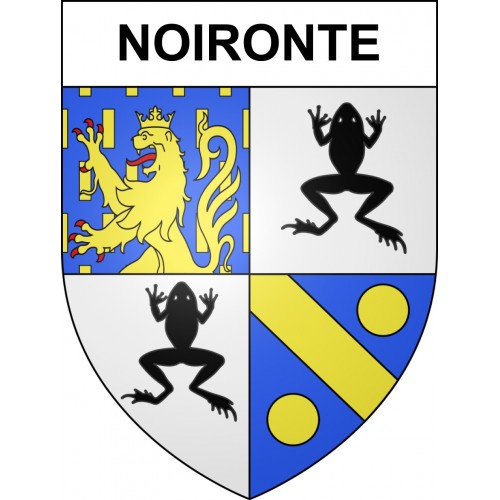 Noironte 25 ville sticker blason écusson autocollant adhésif