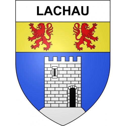 Lachau Sticker wappen, gelsenkirchen, augsburg, klebender aufkleber