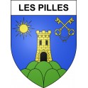 Les Pilles Sticker wappen, gelsenkirchen, augsburg, klebender aufkleber