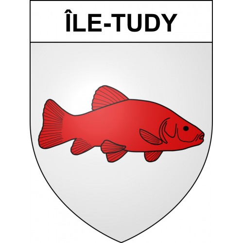 Île-Tudy 29 ville sticker blason écusson autocollant adhésif