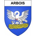 Pegatinas escudo de armas de Arbois adhesivo de la etiqueta engomada