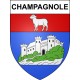 Champagnole 39 ville sticker blason écusson autocollant adhésif