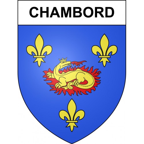 Chambord 41 ville sticker blason écusson autocollant adhésif