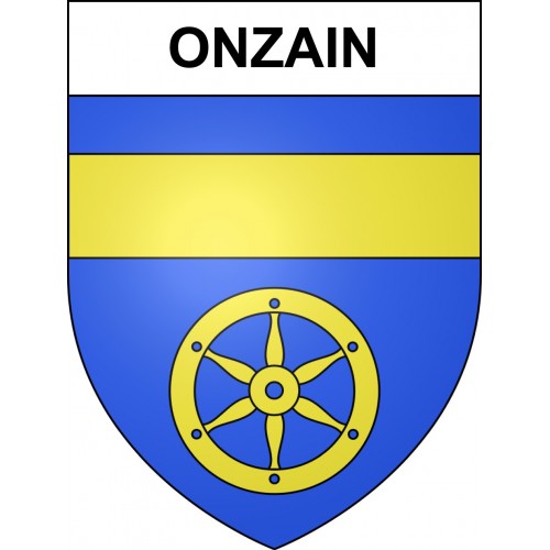 Onzain 41 ville sticker blason écusson autocollant adhésif