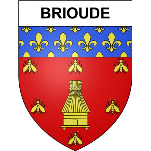 Stickers coat of arms Brioude adhesive sticker