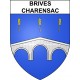 Stickers coat of arms Brives-Charensac adhesive sticker