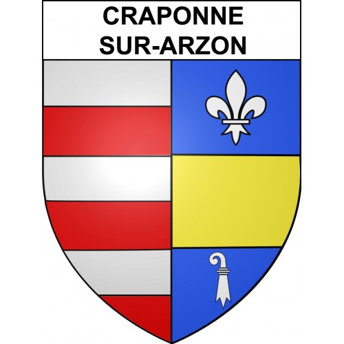 Stickers coat of arms Craponne-sur-Arzon adhesive sticker