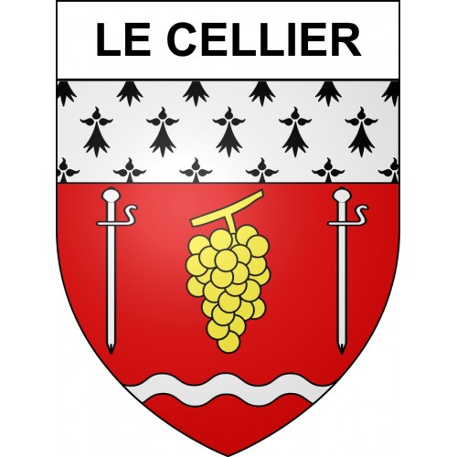 Stickers coat of arms Le Cellier adhesive sticker