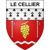 Pegatinas escudo de armas de Le Cellier adhesivo de la etiqueta engomada