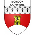 Moisdon-la-Rivière 44 ville sticker blason écusson autocollant adhésif