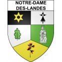 Notre-Dame-des-Landes 44 ville sticker blason écusson autocollant adhésif