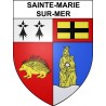 Sainte-Marie-sur-Mer 44 ville sticker blason écusson autocollant adhésif