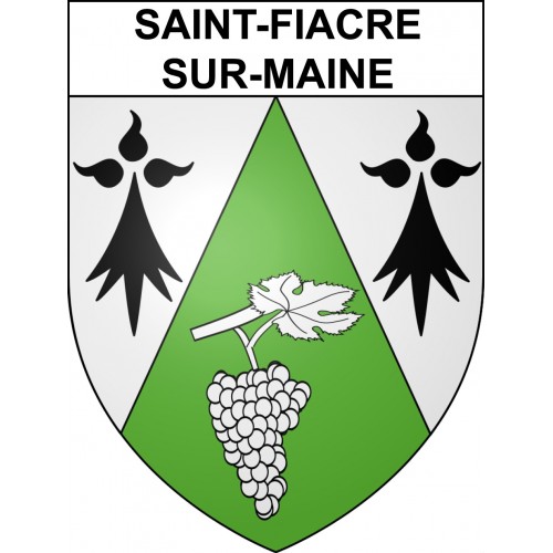 Saint-Fiacre-sur-Maine 44 ville sticker blason écusson autocollant adhésif