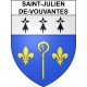 Saint-Julien-de-Vouvantes 44 ville sticker blason écusson autocollant adhésif