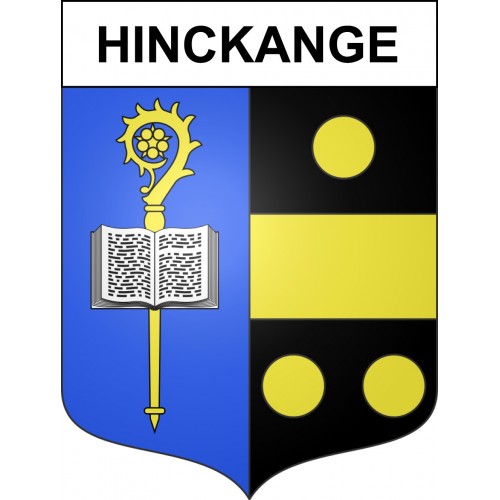 Pegatinas escudo de armas de Hinckange adhesivo de la etiqueta engomada