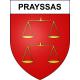 Prayssas 47 ville sticker blason écusson autocollant adhésif