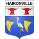 Haironville 55 ville sticker blason écusson autocollant adhésif