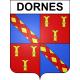 Dornes Sticker wappen, gelsenkirchen, augsburg, klebender aufkleber