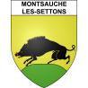 Stickers coat of arms Montsauche-les-Settons adhesive sticker