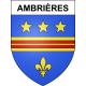 Ambrières 51 ville sticker blason écusson autocollant adhésif