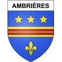 Ambrières 51 ville sticker blason écusson autocollant adhésif