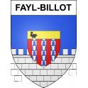 Fayl-Billot 52 ville sticker blason écusson autocollant adhésif