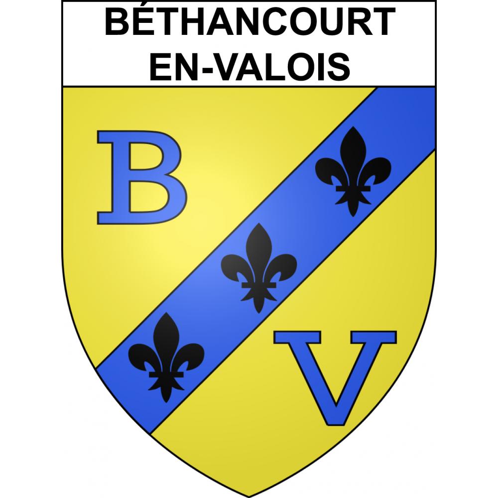 Pegatinas escudo de armas de Béthancourt-en-Valois adhesivo de la etiqueta engomada