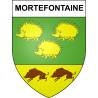 Mortefontaine 60 ville sticker blason écusson autocollant adhésif