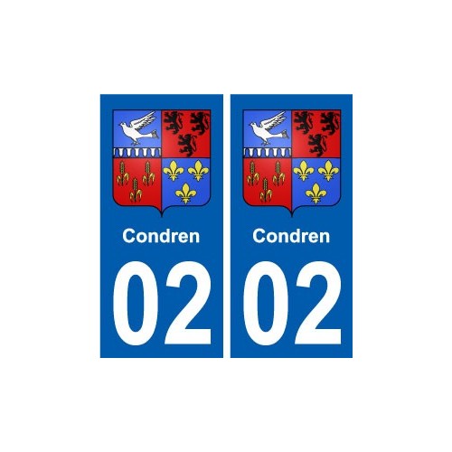 02 Condren ville autocollant plaque sticker