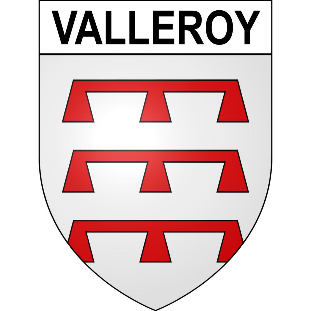 Pegatinas escudo de armas de Valleroy adhesivo de la etiqueta engomada