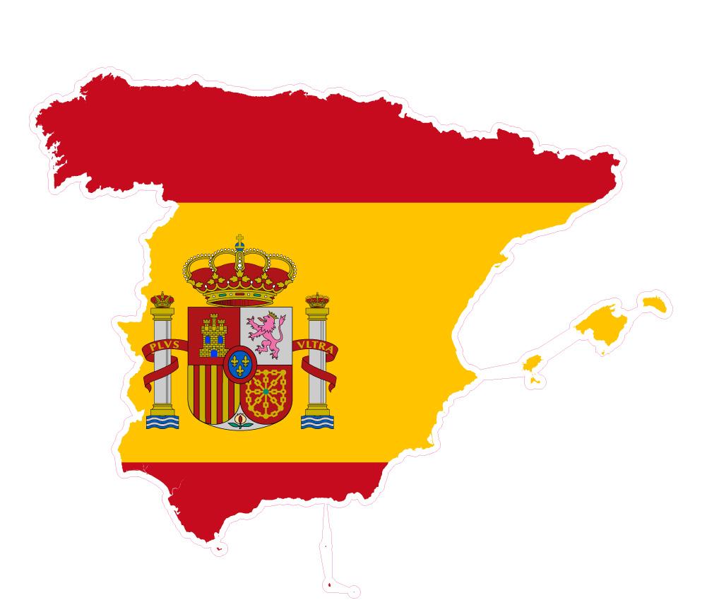Sticker Espagne drapeau