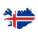 Aufkleber Flagge Iceland Island sticker flag map