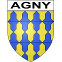 Stickers coat of arms Agny adhesive sticker