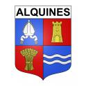 Stickers coat of arms Alquines adhesive sticker