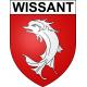 Wissant 62 ville sticker blason écusson autocollant adhésif