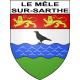 Stickers coat of arms Le Mêle-sur-Sarthe adhesive sticker