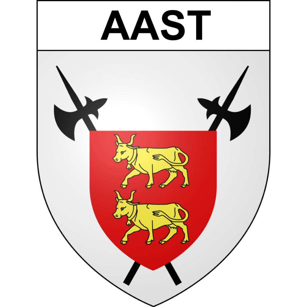 Aast 64 ville sticker blason écusson autocollant adhésif