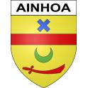 Stickers coat of arms Ainhoa adhesive sticker