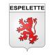 Espelette 64 ville sticker blason écusson autocollant adhésif