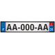 Lot de 4 autocollants bleu 31 HAUTE-GARONNE Occitanie - F Europe nouvelles régions immatriculation auto sticker