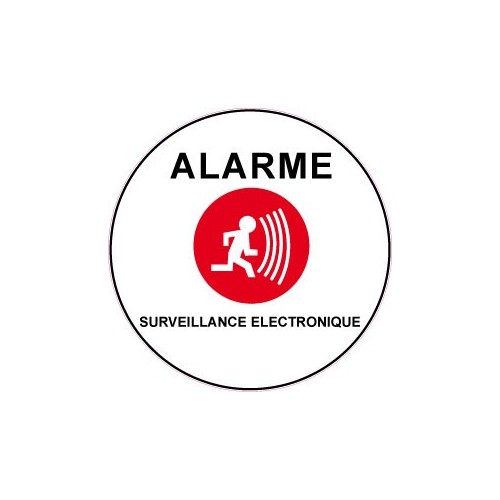 Autocollant alarme sous vidéo surveillance électronique