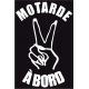 Autocollant Motarde à Bord main ongles moto sticker