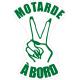 Autocollant Motarde à Bord main ongles moto sticker