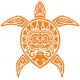 Turtle Tiki sticker adhesive sticker