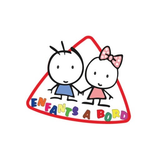 Autocollant enfant à bord sticker adhesif