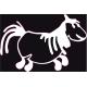 Pottok Cheval autocollant sticker adhesif